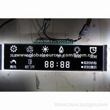 VA custom alphanumeric glass, ideal for household devices